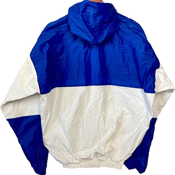 NEW YORK GIANTS | VINTAGE 80s / 90s RAIN JACKET | Full-Zip, w/ Pockets - Picture 4 of 10